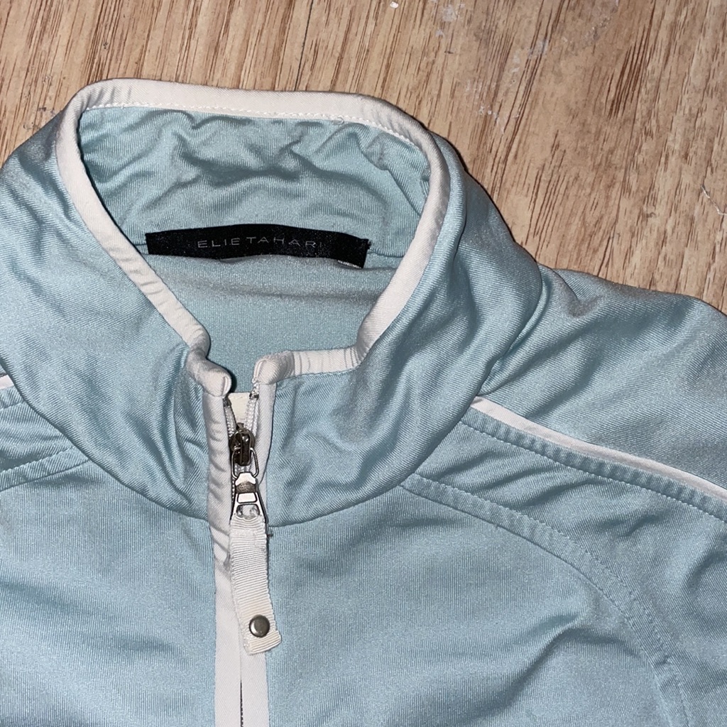 Elie Tahari - Sport Running Jacket Light Mint Size Xs